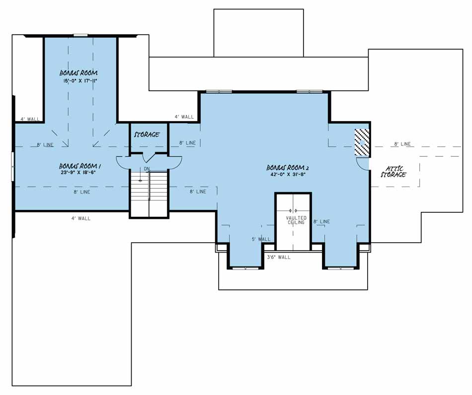 House Plan MEN 5030 Bonus Room