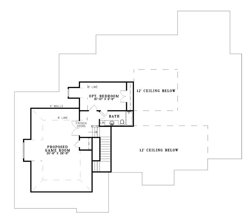 House Plan NDG 717 Upper Floor