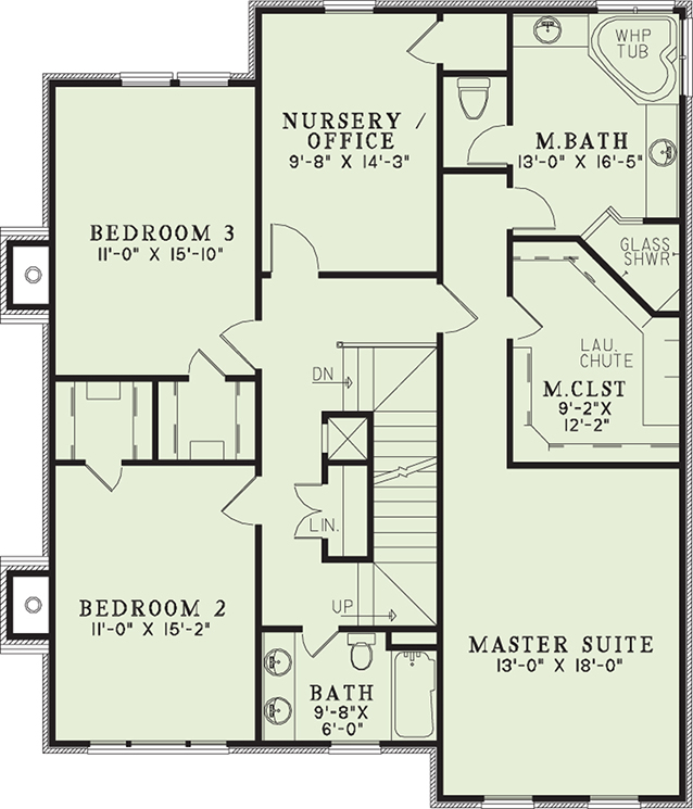House Plan NDG 768 Upper Floor