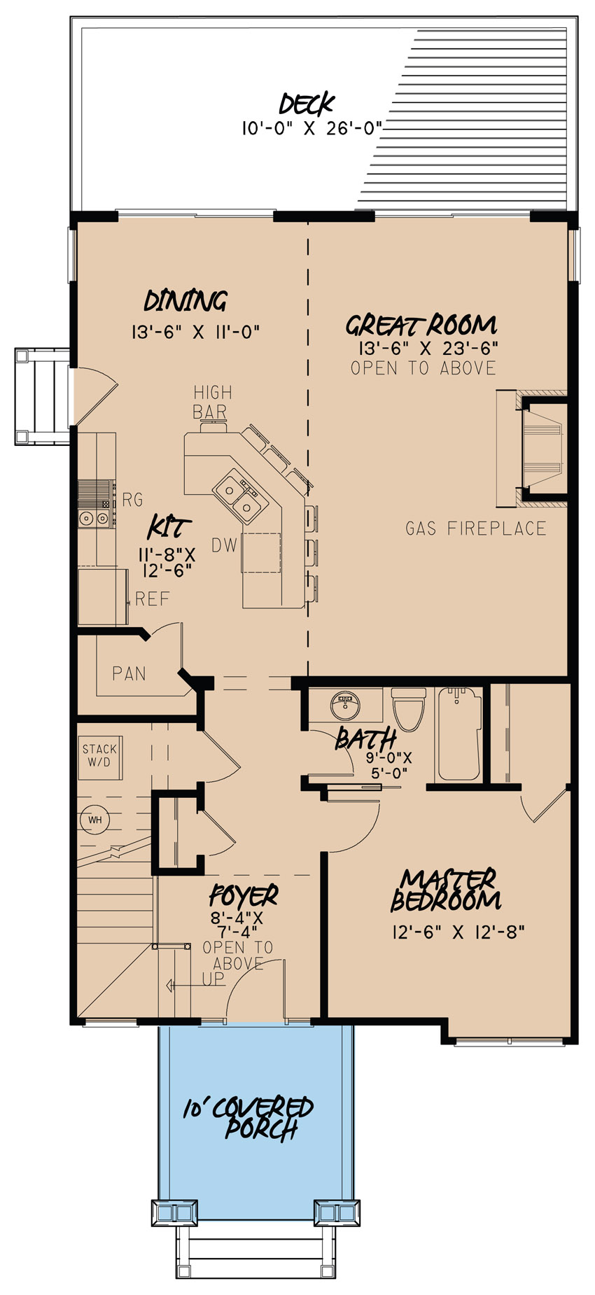 House Plan MEN 5097 Main Floor