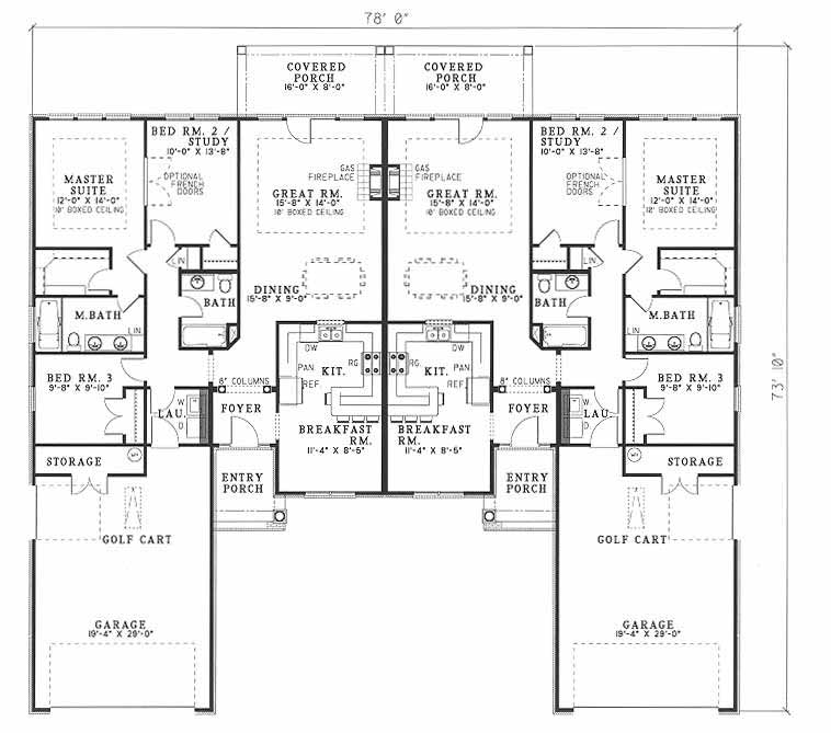 House Plan NDG 448 Main Floor