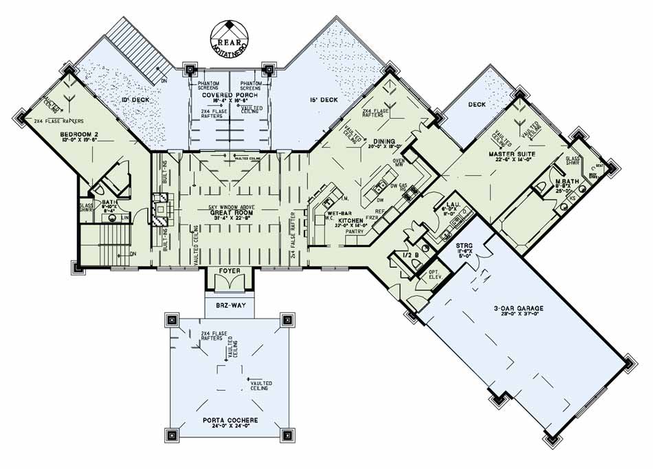 House Plan NDG 1383 Main Floor