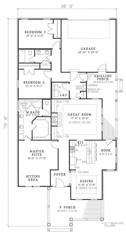 House Plan NDG 338 Main Floor