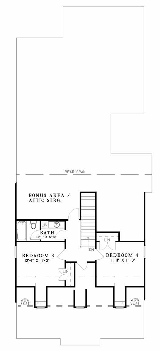 House Plan NDG 343 Upper Floor