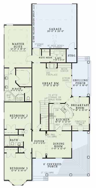 House Plan NDG 355 Main Floor