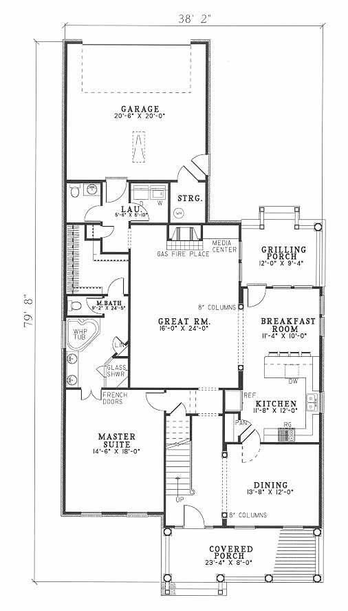 House Plan NDG 358 Main Floor