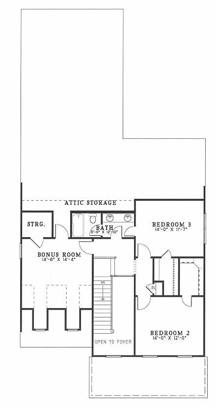 House Plan NDG 358 Upper Floor