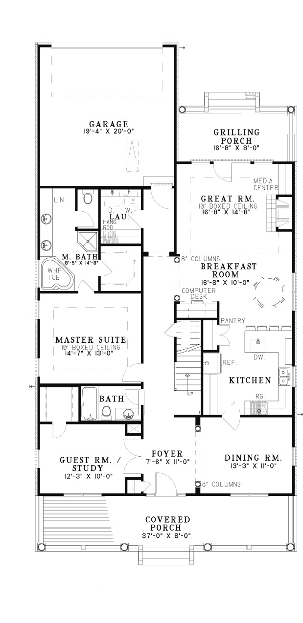 House Plan NDG 307 Main Floor