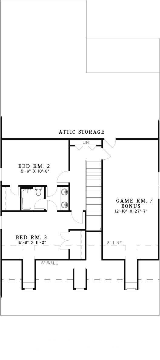 House Plan NDG 307 Upper Floor