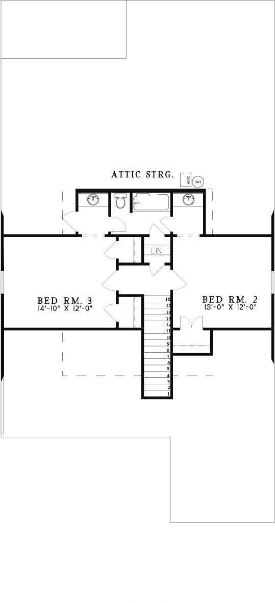 House Plan NDG 308 Upper Floor