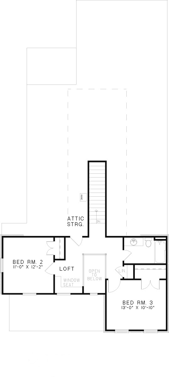 House Plan NDG 309 Upper Floor