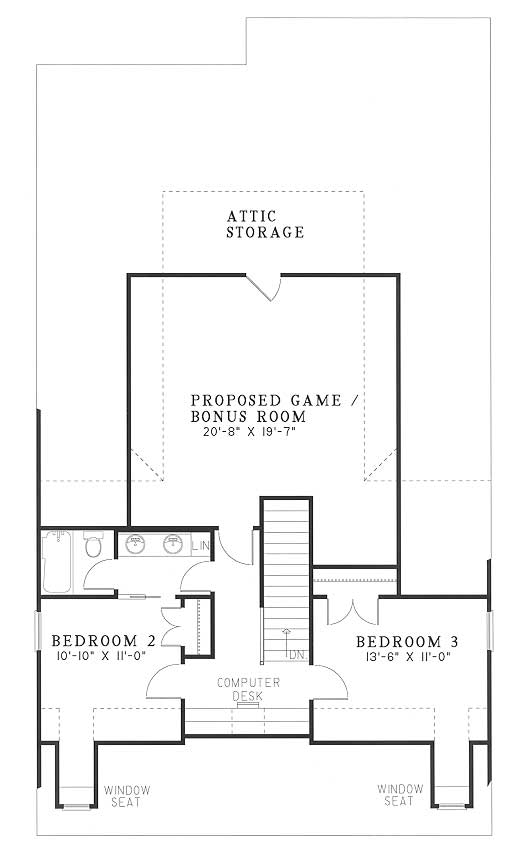 House Plan NDG 318 Upper Floor