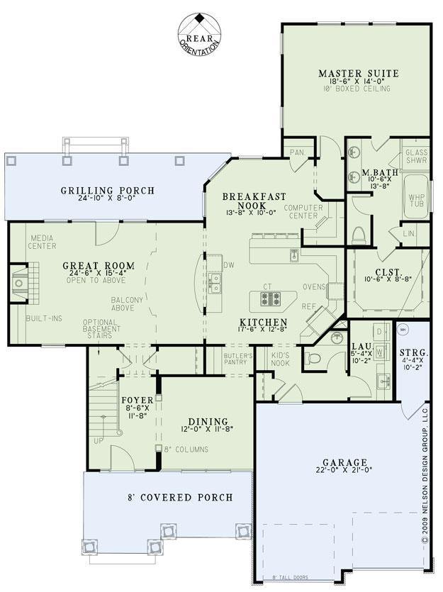House Plan NDG 1334 Main Floor