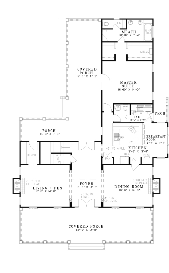 House Plan NDG 139 Main Floor