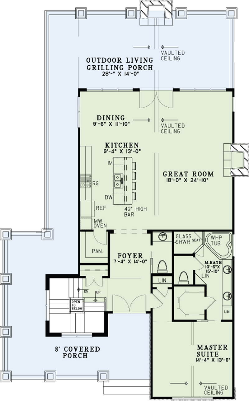 House Plan NDG 1463 Main Floor
