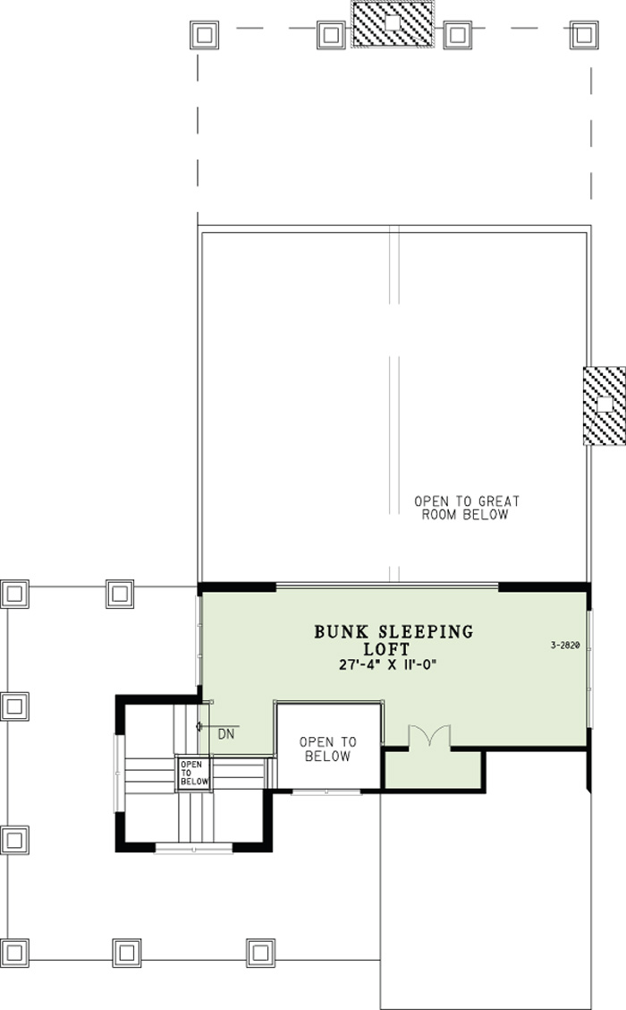 House Plan NDG 1463 Upper Floor