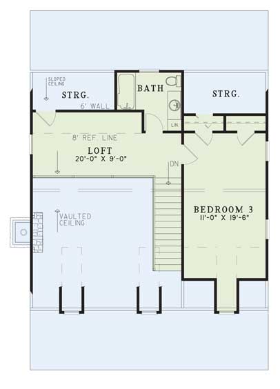 House Plan NDG 415 Upper Floor