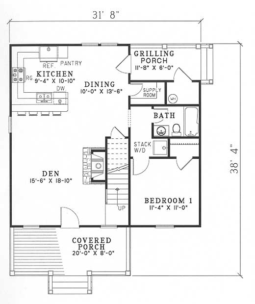 House Plan NDG 414 Main Floor