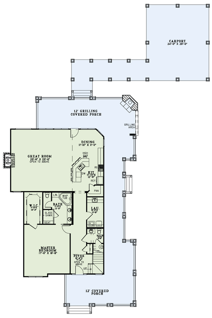 House Plan NDG 1458 Main Floor
