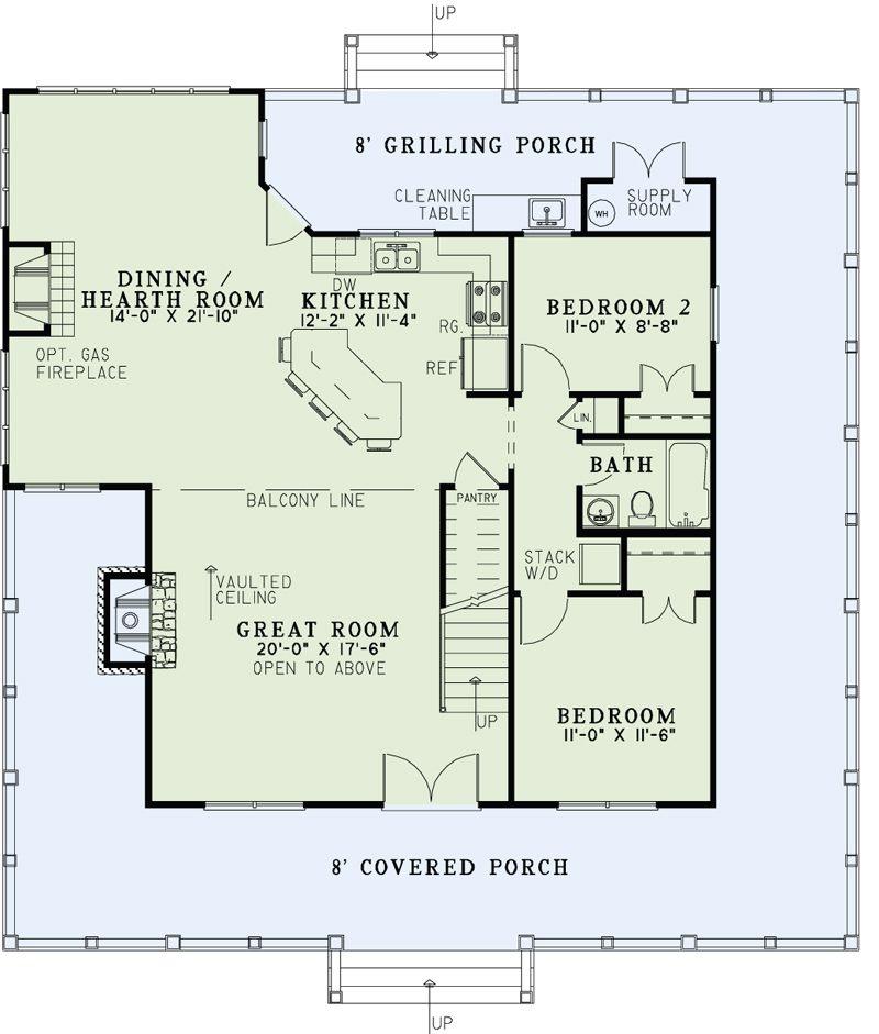 House Plan NDG 1384 Main Floor