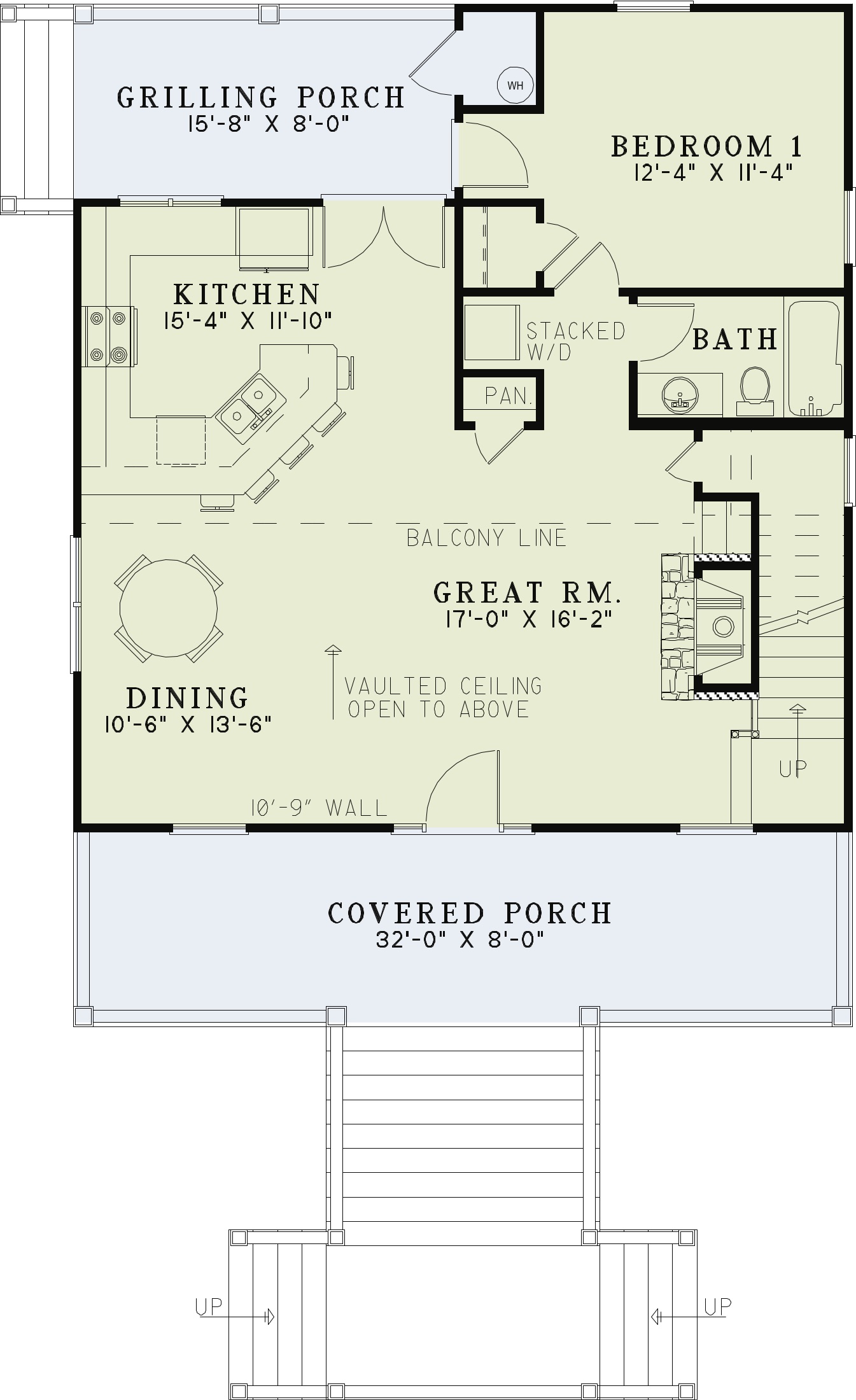 House Plan NDG 1201 Main Floor