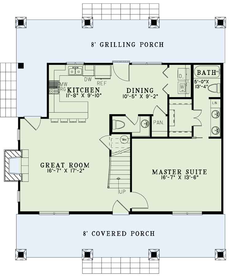House Plan NDG 1427 Main Floor