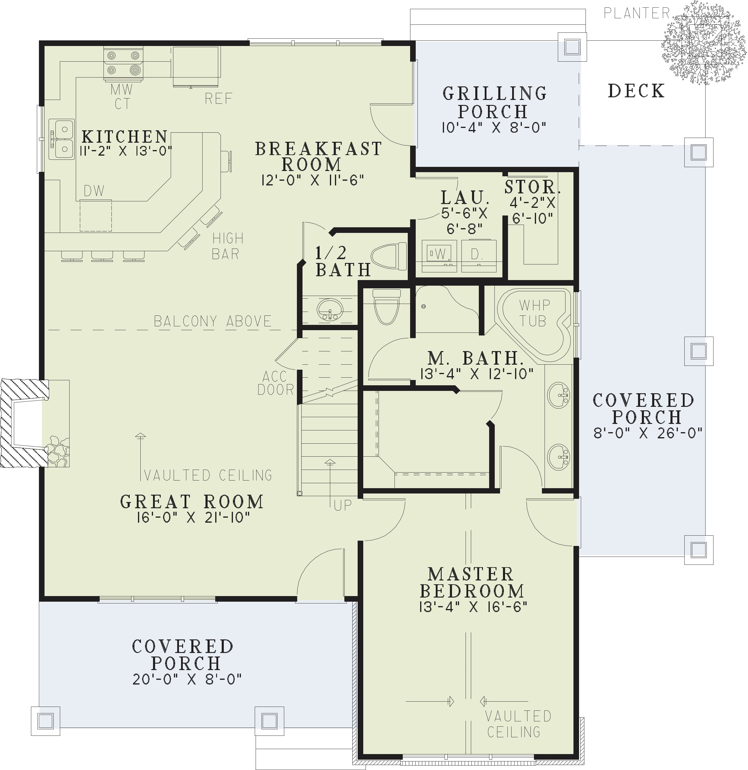 House Plan NDG 1212 Main Floor