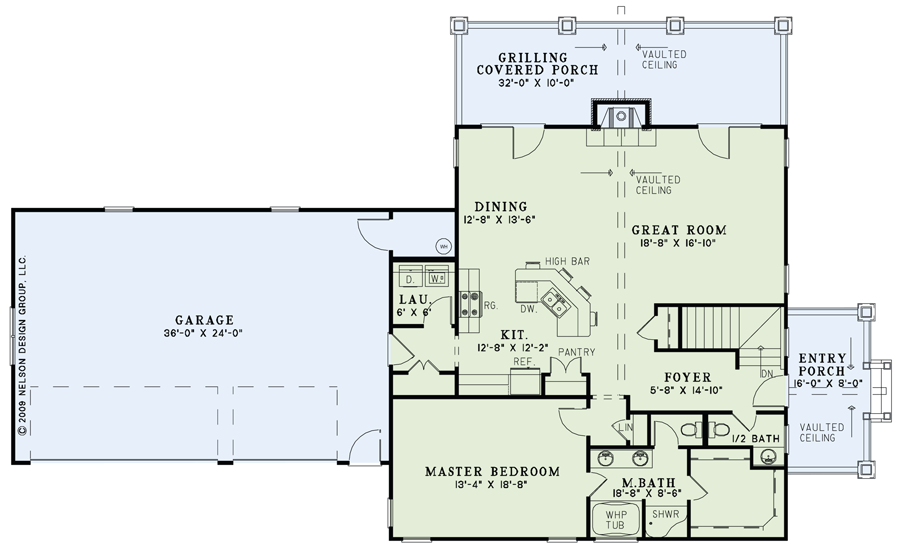 House Plan NDG 1296 Main Floor