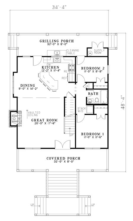 House Plan NDG 1187 Main Floor