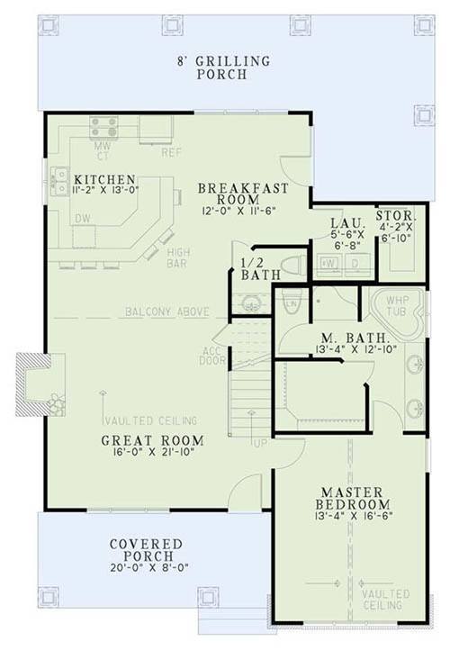 House Plan NDG 1404 Main Floor