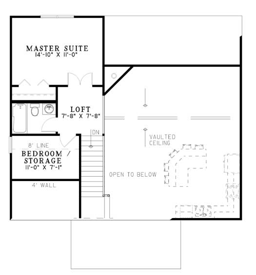 House Plan NDG 649 Upper Floor