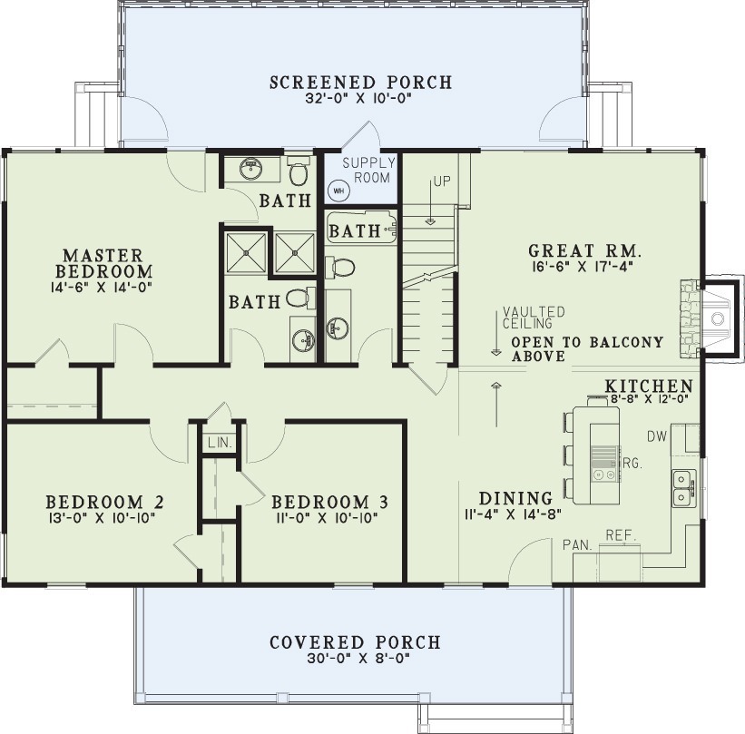 House Plan NDG 417 Main Floor