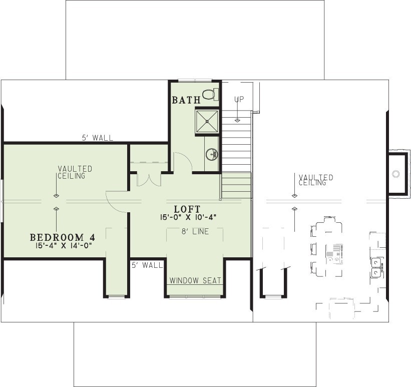 House Plan NDG 417 Upper Floor