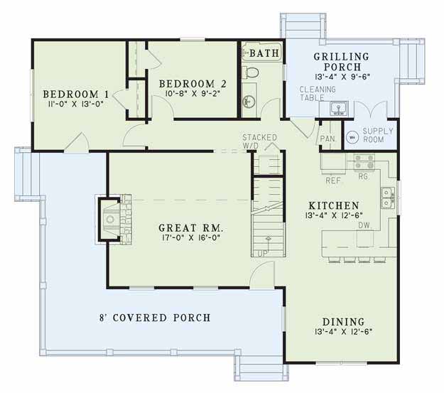 House Plan NDG 418 Main Floor