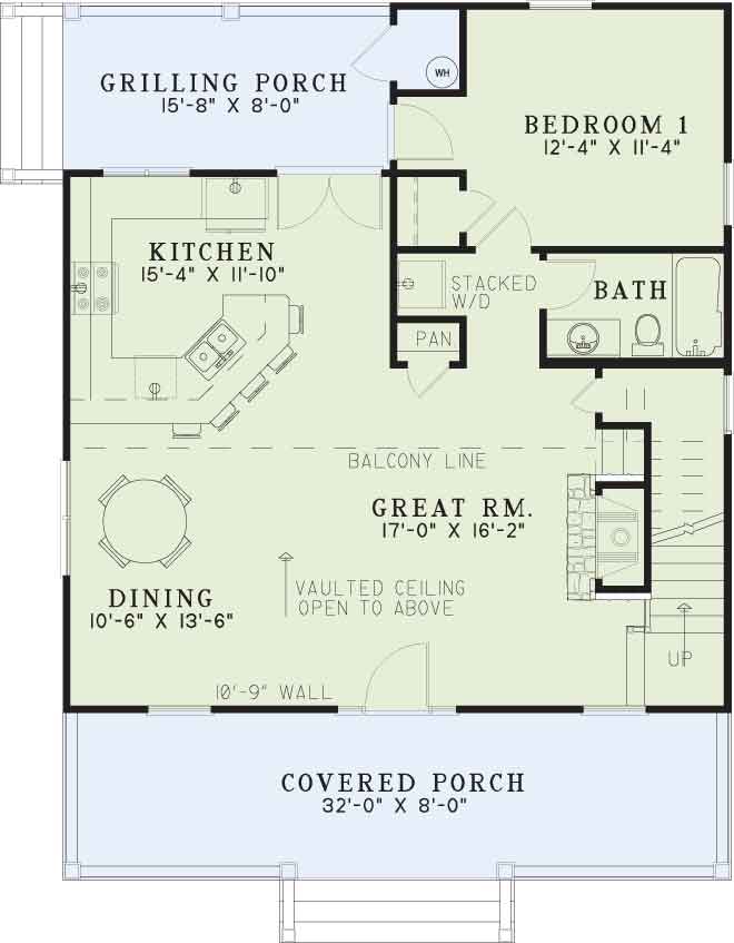 House Plan NDG 420 Main Floor
