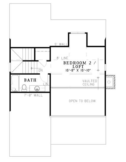 House Plan NDG 421 Upper Floor