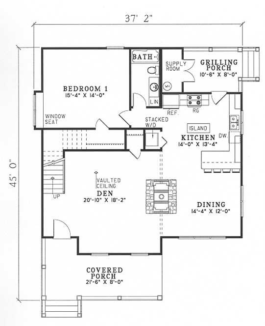 House Plan NDG 423 Main Floor