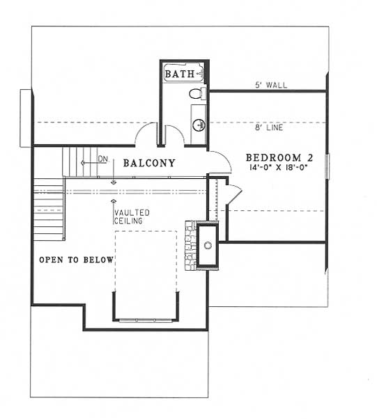 House Plan NDG 423 Upper Floor