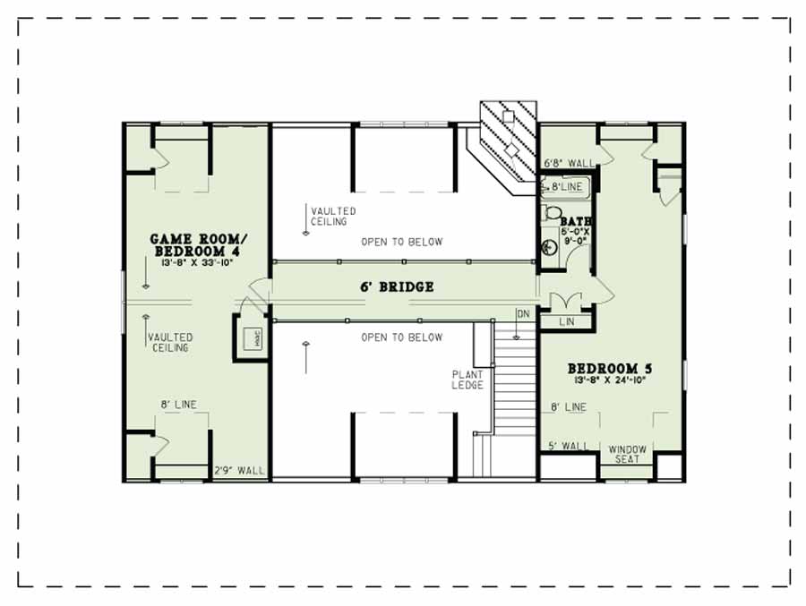 House Plan NDG 1385 Upper Floor