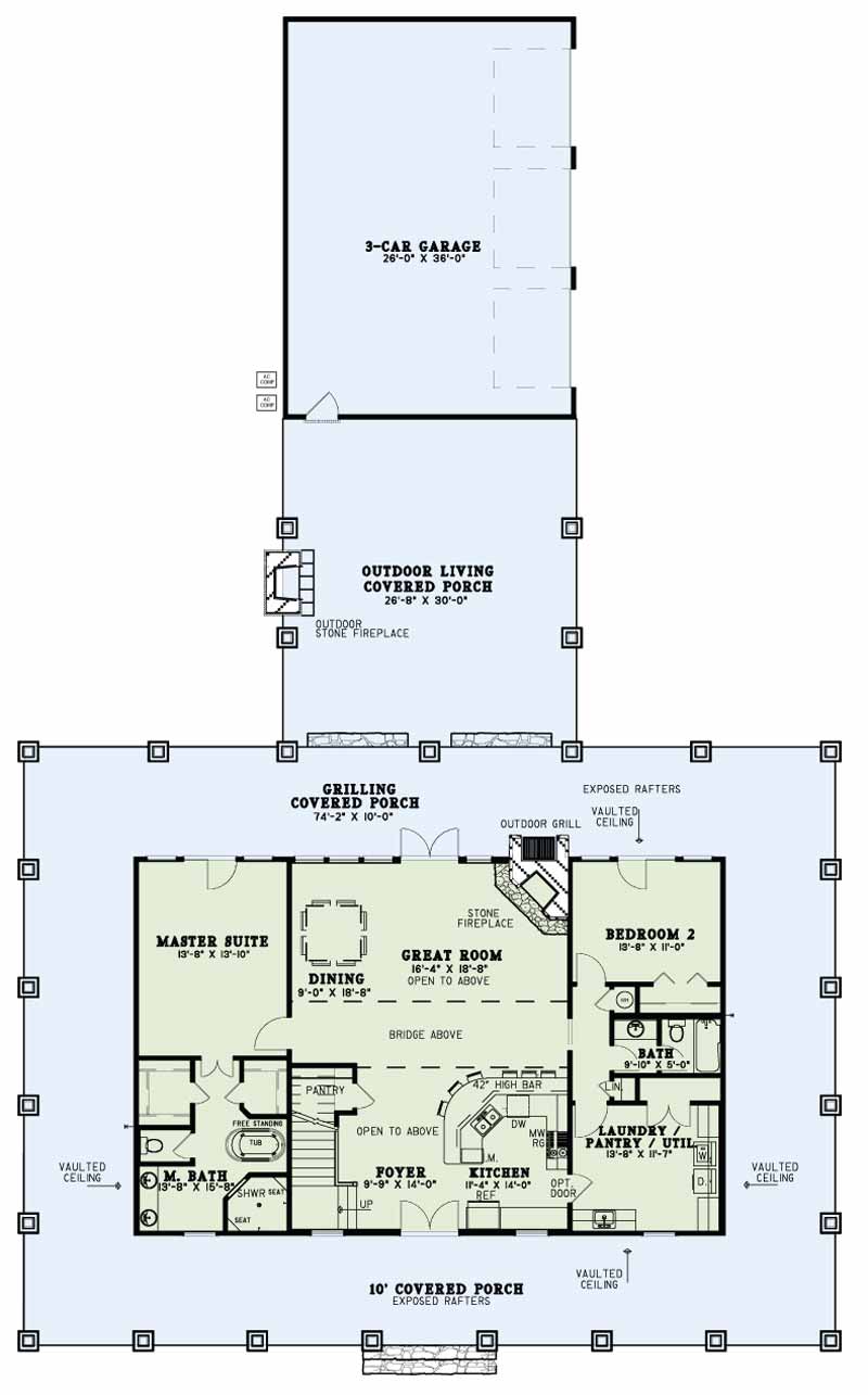 House Plan NDG 1647 Main Floor