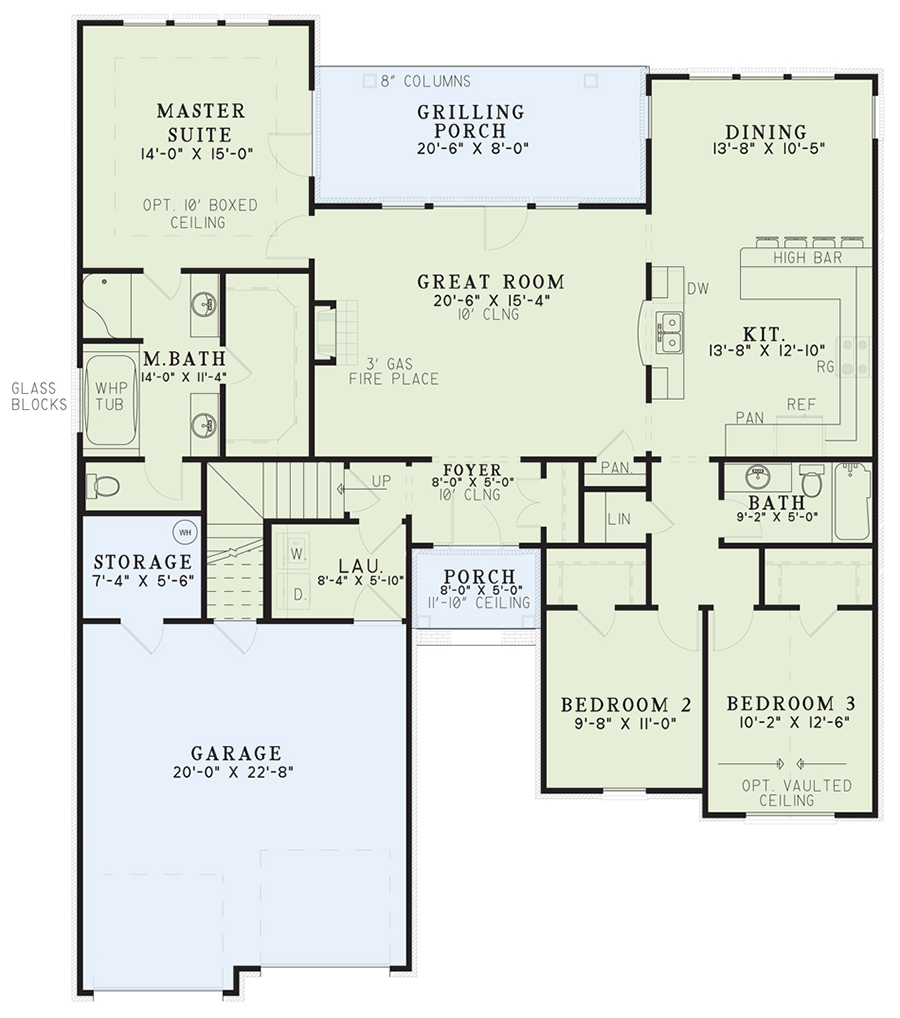 House Plan NDG 1282 Main Floor