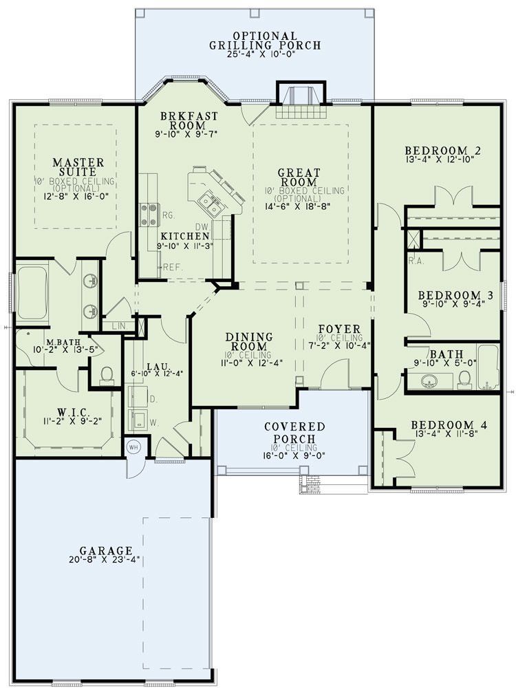 House Plan NDG 522 Main Floor