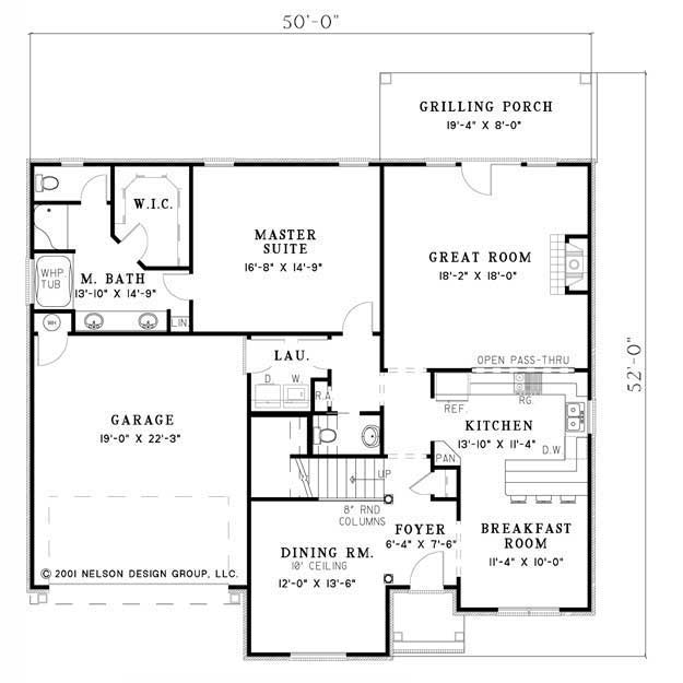 House Plan NDG 536 Main Floor