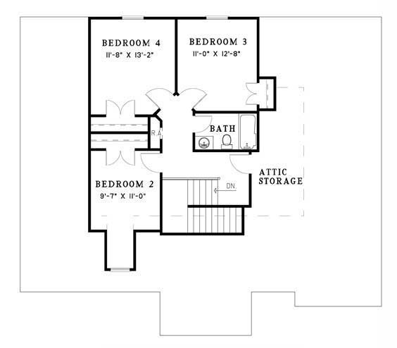 House Plan NDG 536 Upper Floor