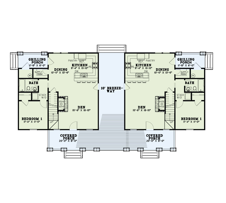 House Plan NDG 1464 Main Floor