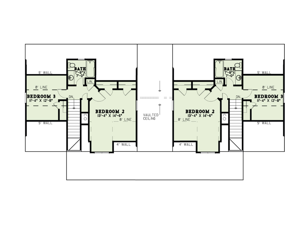 House Plan NDG 1464 Upper Floor