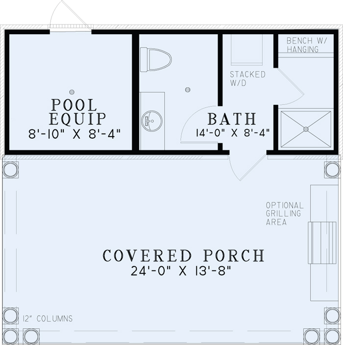 Poolhouse Plan NDG 1495 Main Floor-Pool House