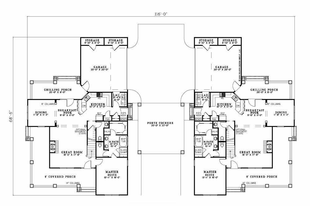 House Plan NDG 988 Main Floor