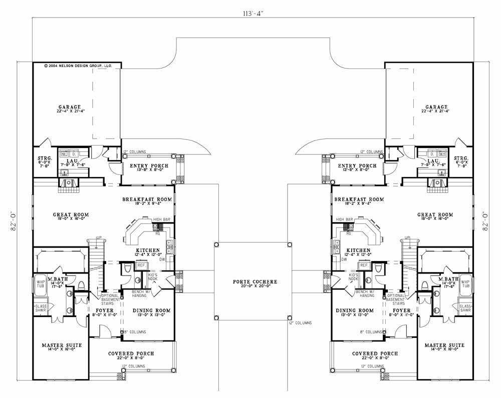 House Plan NDG 989 Main Floor