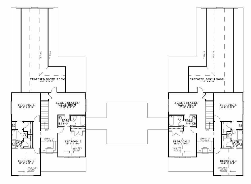 House Plan NDG 989 Upper Floor